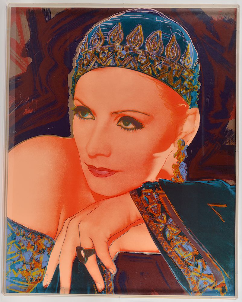 Appraisal: J Rupert Smith 'Mata Hari' Greta Garbo Silkscreen Greta Garbo