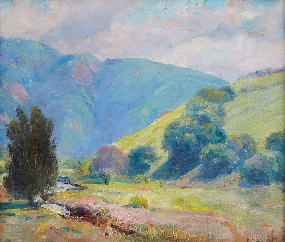 Appraisal: Nicholas Brewer San Joaquin Hills Oil on Canvas Nicholas Brewer