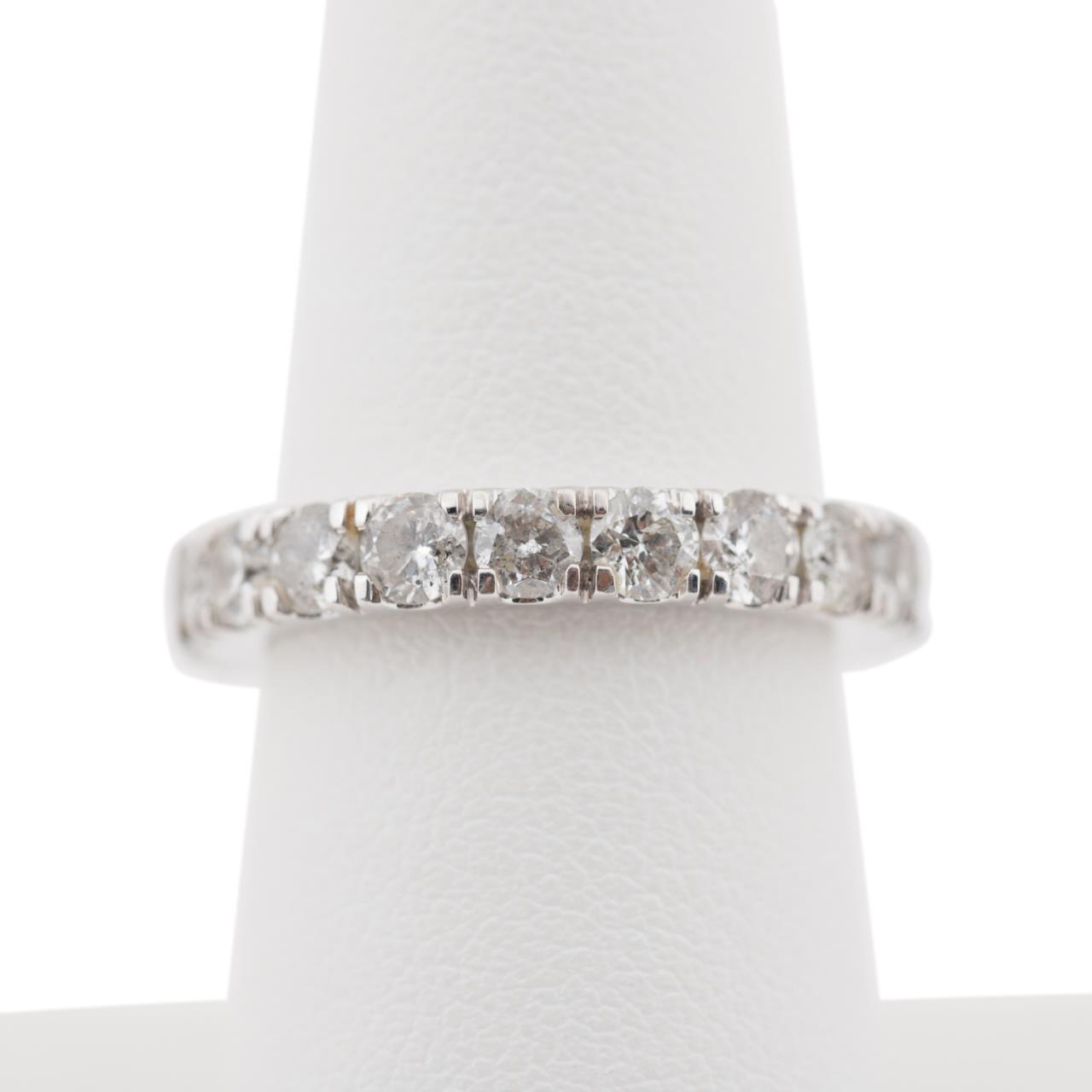 Appraisal: K WHITE GOLD DIAMOND ETERNITY BAND RING k white gold