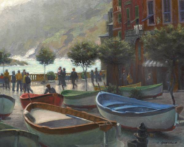 Appraisal: Ron Grauer born Vernazza Cinque Terre signed and dated 'Grauer