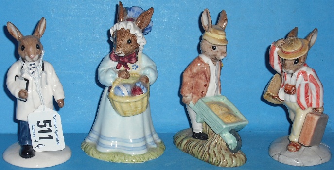 Appraisal: Royal Doulton Bunnykins figures At the Easter Parade DB Father