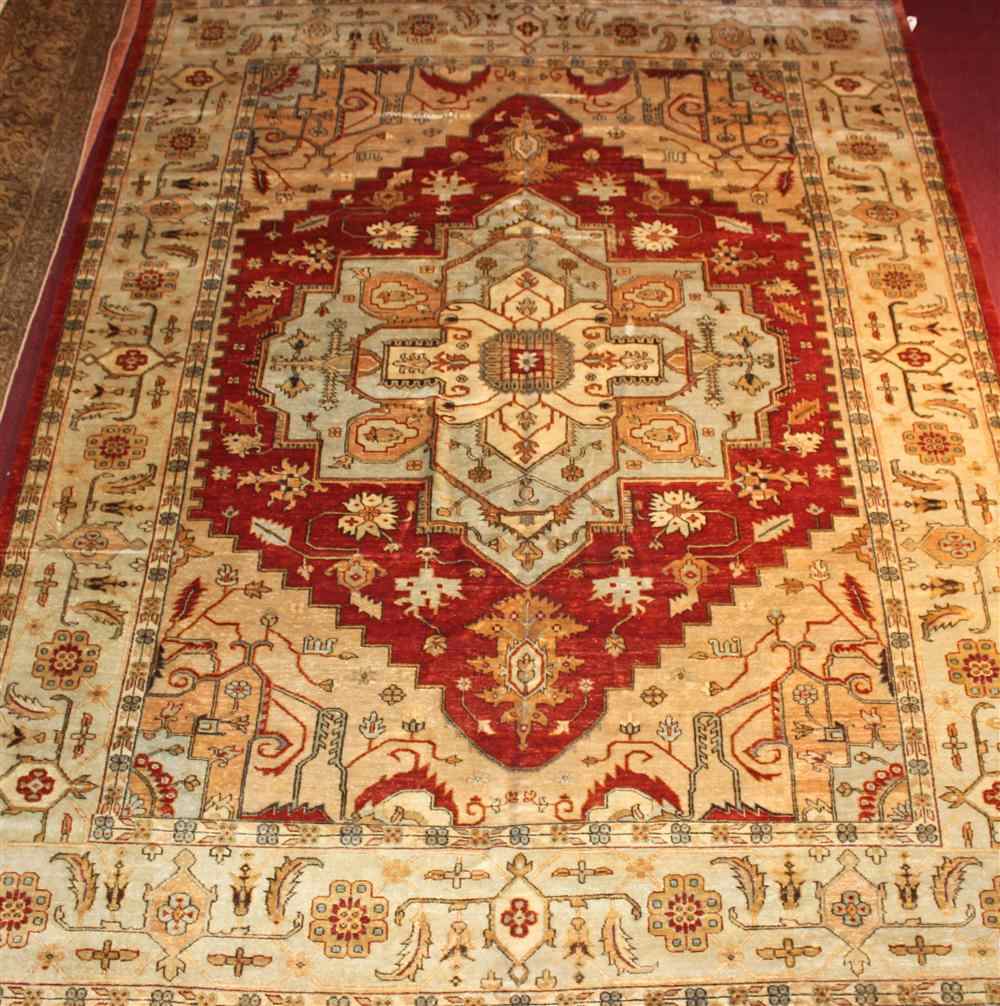 Appraisal: NEW SERAPI RUG approx ' '' x ' Retail tag