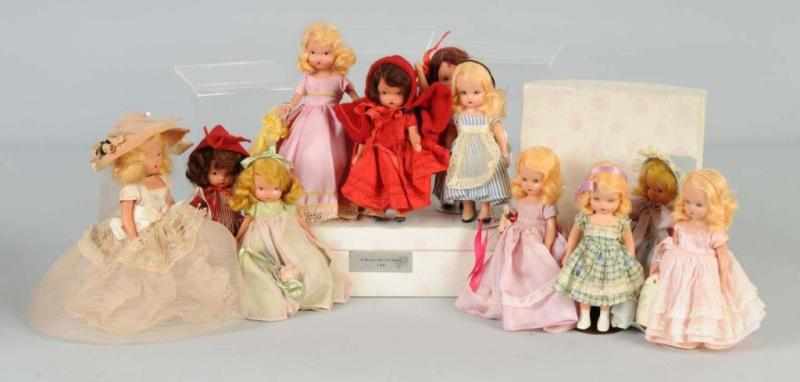 Appraisal: Lot of Nancy Ann Storybook Dolls Description hard plastic all