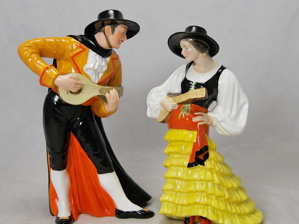 Appraisal: Pair of Royal Crown Derby figures - 'Spanish Duet' c