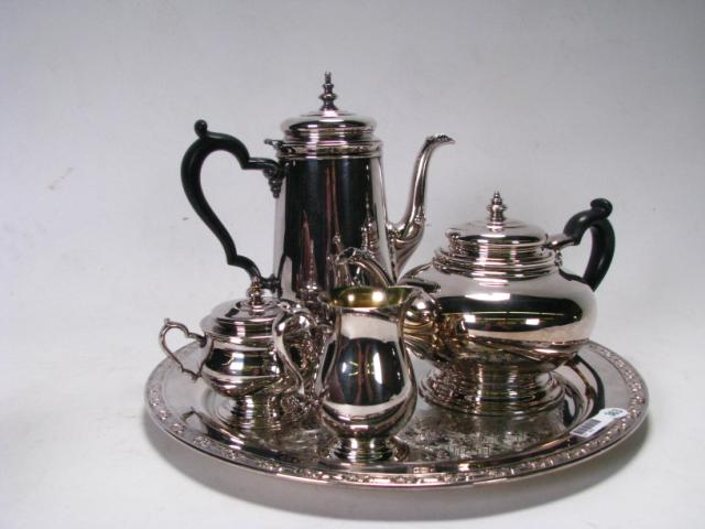 Appraisal: Four-piece Oneida silver plate coffee and tea service with coordinating