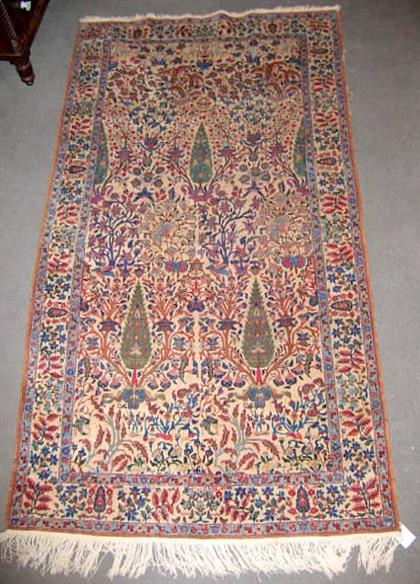 Appraisal: Laver Kerman rug southeast persia circa Note Rug is cut