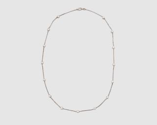 Appraisal: K White Gold and Diamond Necklace K White Gold and