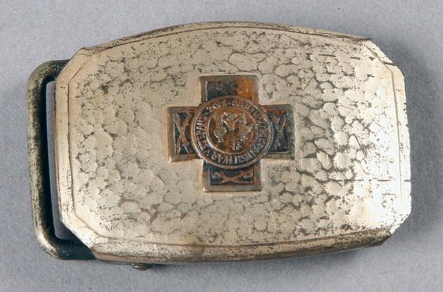 Appraisal: USWV belt buckle with inset brass USWV emblem