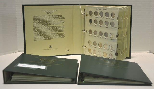 Appraisal: Near Complete Set Jefferson Nickels - In three deluxe albums