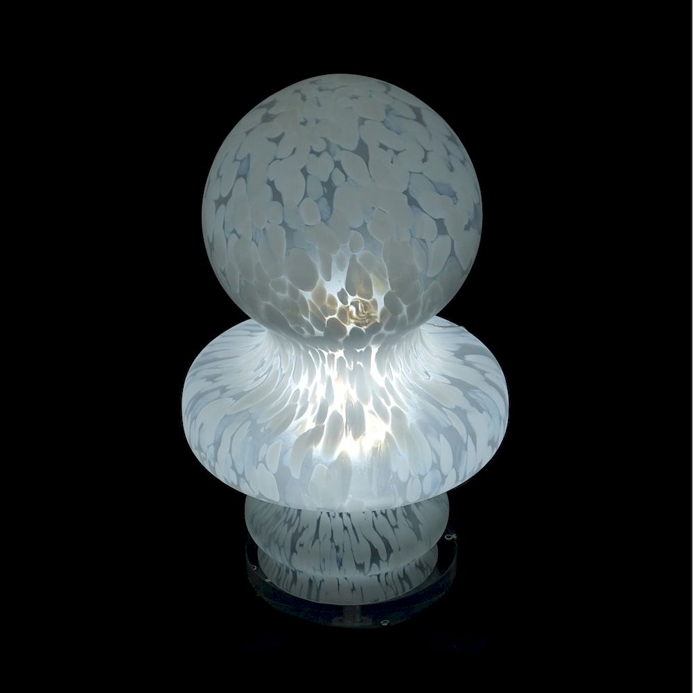 Appraisal: Murano Glass Lamp Mid Century Murano Glass Lamp on Acrylic