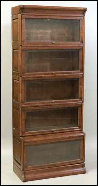 Appraisal: BARRISTER'S BOOKCASE Five-stack H '' W '' D '' Condition