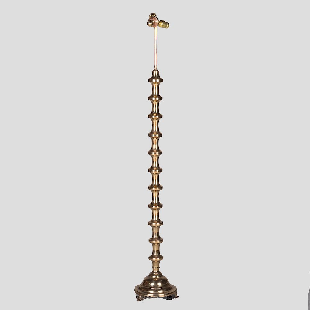 Appraisal: Contemporary Brass Floor Lamp in high Property from the Estate