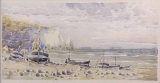 Appraisal: Watercolor Daniel Pignot Daniel Pignot French th century La Plage