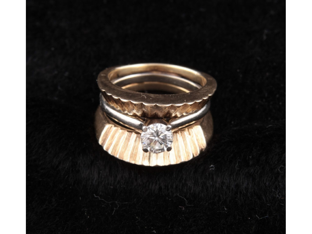 Appraisal: K White Gold Diamond Solitaire Ring center diamond solitaire ring