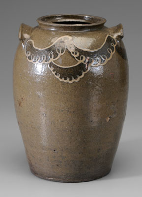 Appraisal: Edgefield Decorated Jar Phoenix Factory - South Carolina th century