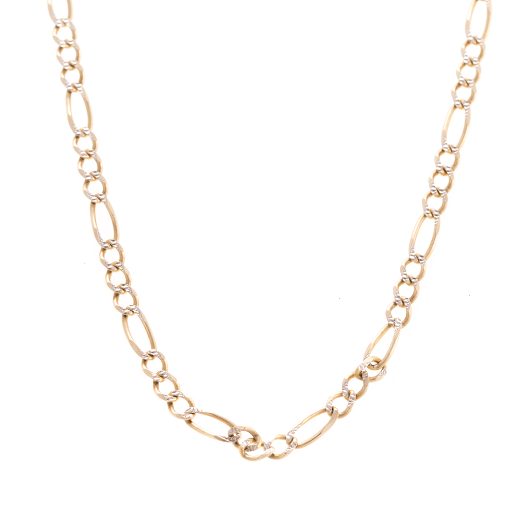 Appraisal: A Gentlemen's Figaro Chain in K Gold K yellow gold