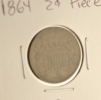 Appraisal: Two Cent Piece Condition quite good with shield lines showing