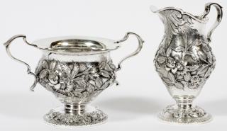 Appraisal: S KIRK SON CO STERLING SUGAR BOWL CREAMER S KIRK