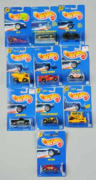 Appraisal: Lot of Mattel Hot Wheels Blue Card Vehicles Description Includes