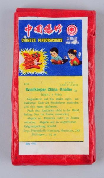 Appraisal: German Firecracker Pack - Large eight-pack Made in China for