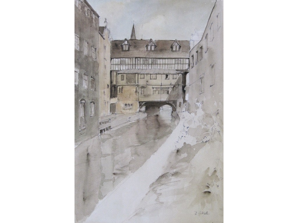 Appraisal: DENNIS GEORGE WELLS RBA - Watercolour 'Spaldin Lincs' signed recto