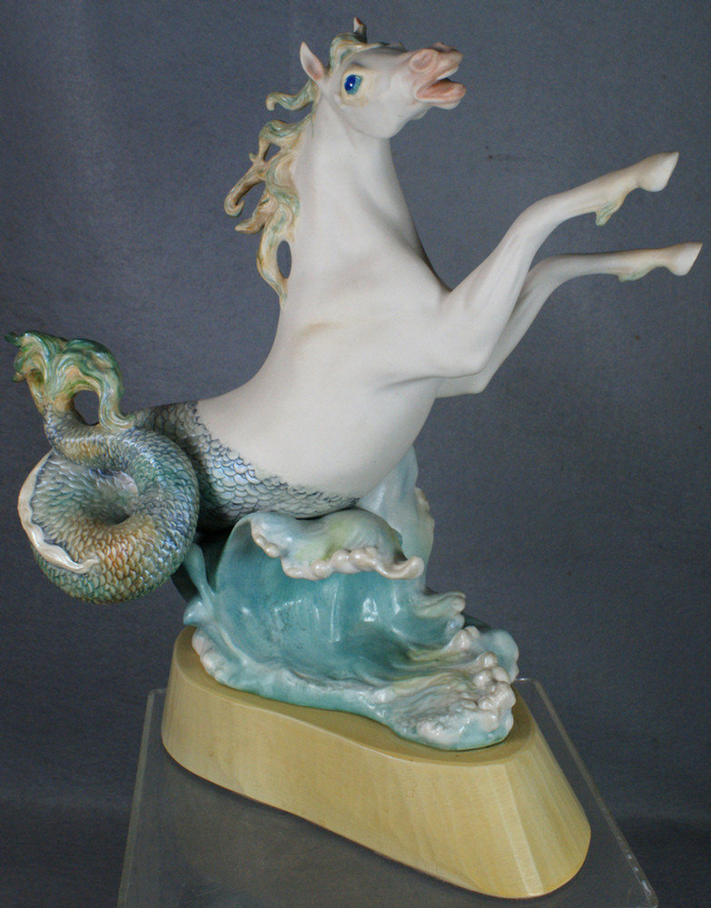 Appraisal: Cybis porcelain Oceania Sea King Steed Closed Limited Edition Signed