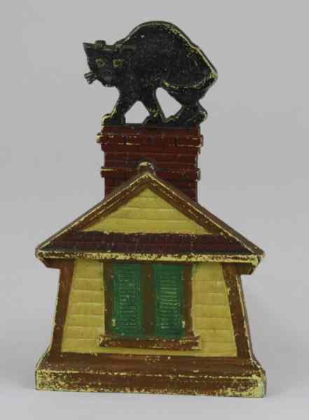 Appraisal: CAT ON CHIMNEY DOORSTOP Judd Mfg Co '' '' cast