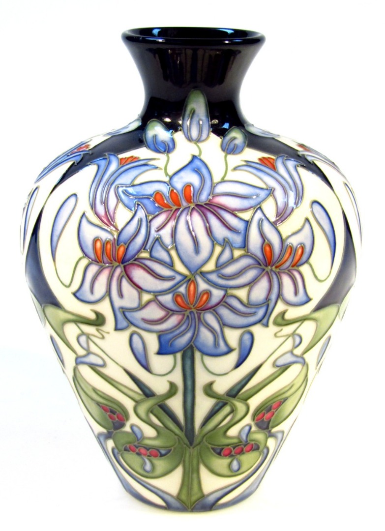 Appraisal: A Moorcroft pottery Castle of Mey pattern vase by Rachel