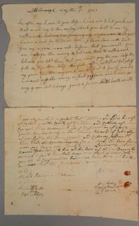 Appraisal: Two hand written sale of slave receipts and to John