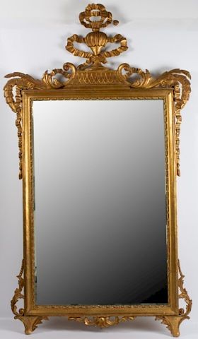 Appraisal: Italian Gilt Wall Mirror th Century Italian gilt wall mirror