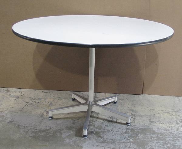 Appraisal: A Contemporary formica and chrome dining table possibly Herman Miller