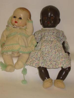 Appraisal: A Rosebud plastic black baby doll with sleeping eyes original