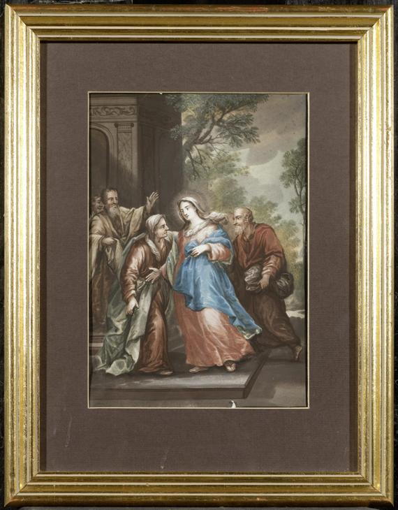 Appraisal: FRANKEN FRANZ THE YOUNGER FOLLOWER OF Antwerp The Visitation Gouache