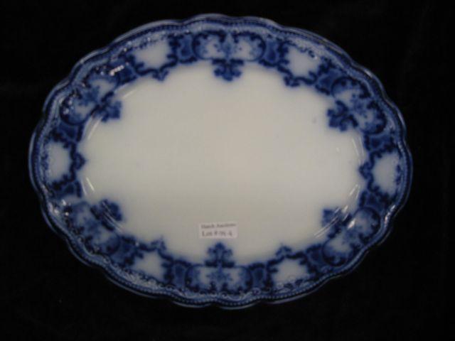 Appraisal: English Flow Blue Ironstone Platter x Mabel pattern