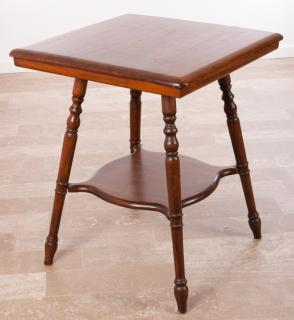 Appraisal: Splayed Leg Occasional Table Occasional table having a square top