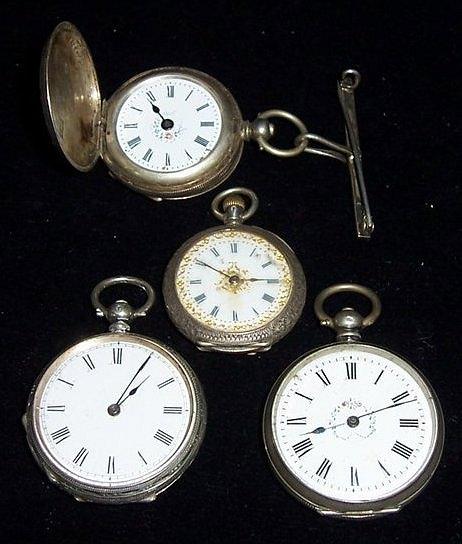 Appraisal: A lady's open faced pocket watch and three others