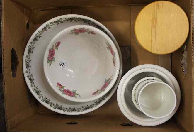 Appraisal: Tray consisting Portmeirion Botanical Utility Pots and a Portmeirion Salad