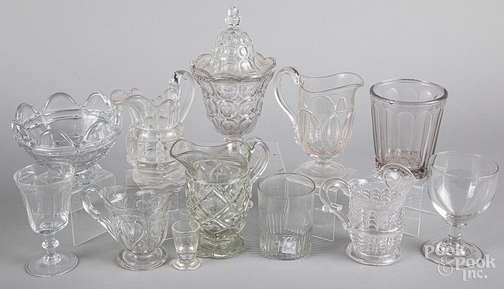 Appraisal: Group of colorless glass tablewares Group of colorless glass tablewares