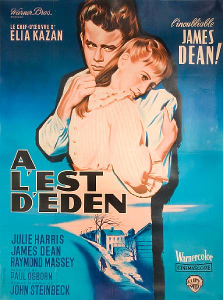 Appraisal: East of Eden A L'est D'eden Warner Bros French poster