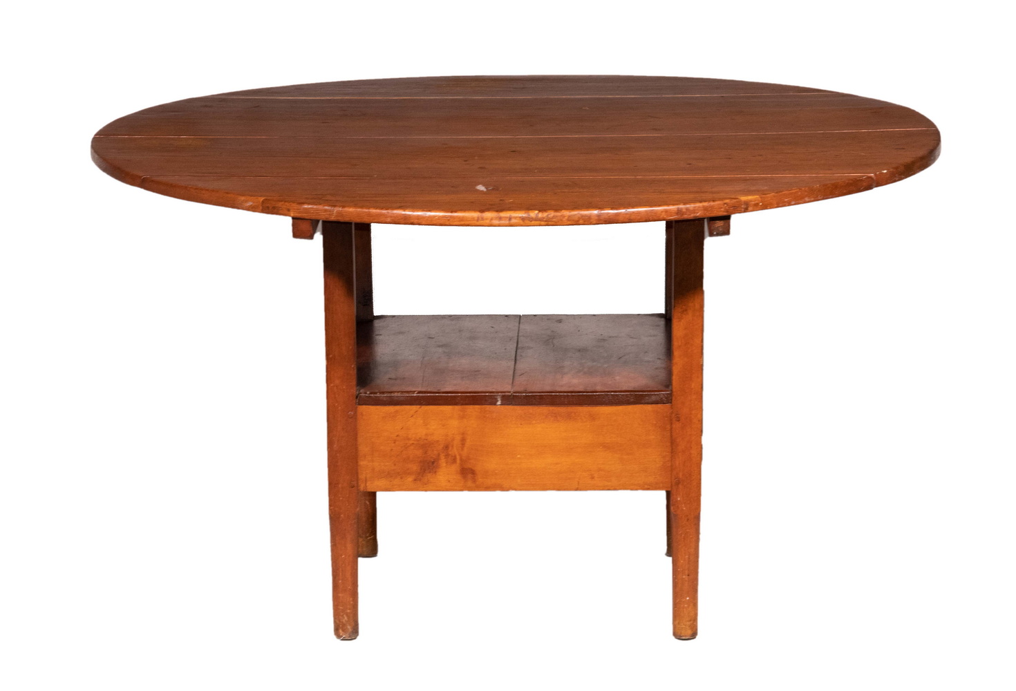 Appraisal: PINE CHAIR TABLE New England Country Pine Chair Table with