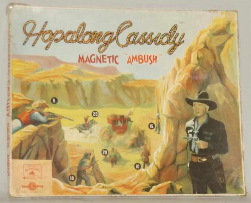 Appraisal: Scarce Hopalong Cassidy Magnetic Ambush Game Vintage Includes colorful original