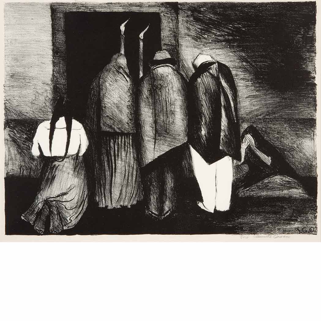 Appraisal: Jose Clemente Orozco - THE REQUIEM HOPKINS Lithograph signed in