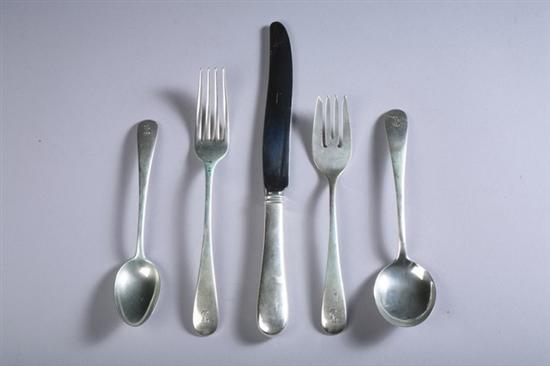 Appraisal: -PIECE GEORG JENSEN STERLING SILVER FLATWARE SERVICE GJU pattern Georg