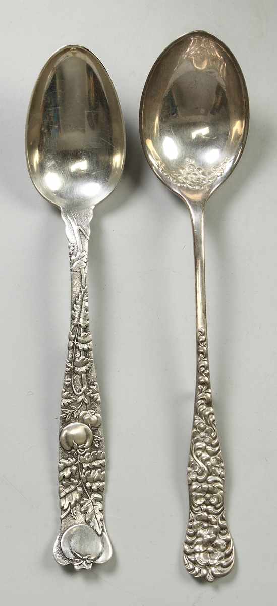 Appraisal: Dominick Haff Sterling Silver Serving Spoon - Rococo PatternTheodore Starr