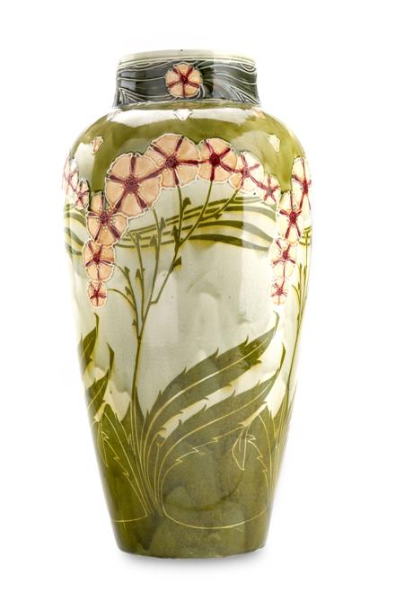 Appraisal: L ON SOLON AND JOHN WADSWORTH FOR MINTON SECESSIONIST VASE