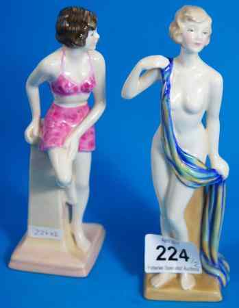 Appraisal: Royal Doulton Figure Bathing Beauty HN and Brighton Belle HN