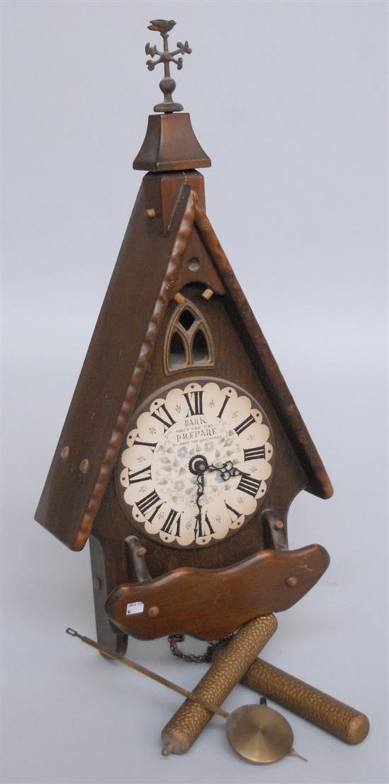 Appraisal: VINTAGE COUNTRY CLOCK