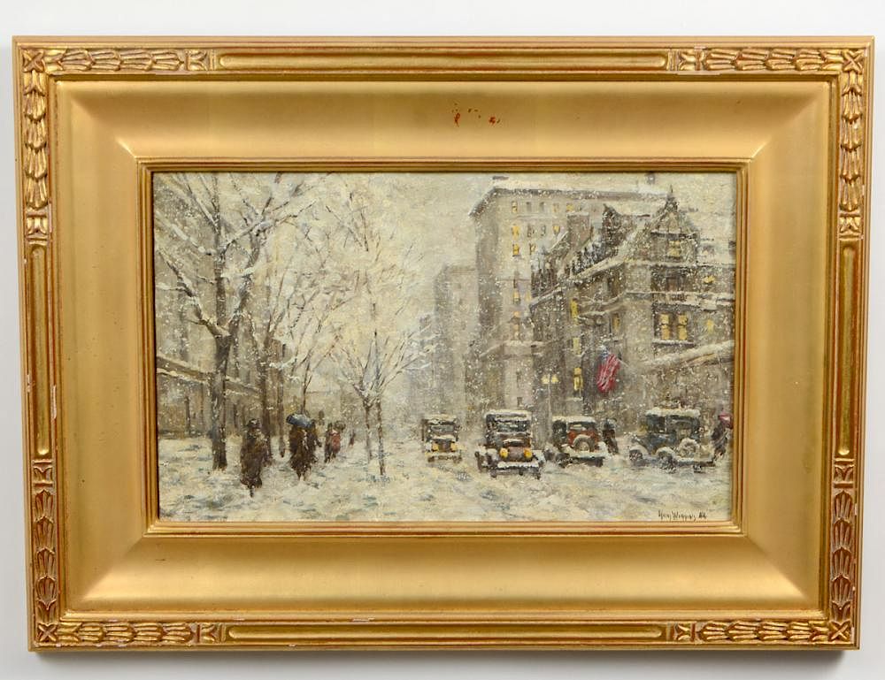 Appraisal: GUY CARLETON WIGGINS American - Snow Storm at Fifth Avenue