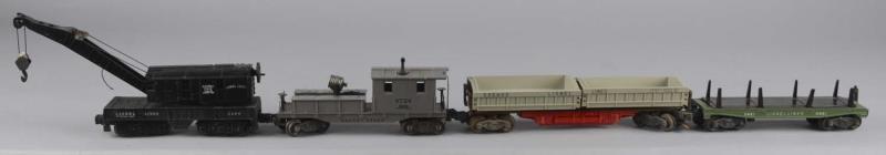 Appraisal: Lot Of Lionel Train Cars Includes - Wheel Crane Car