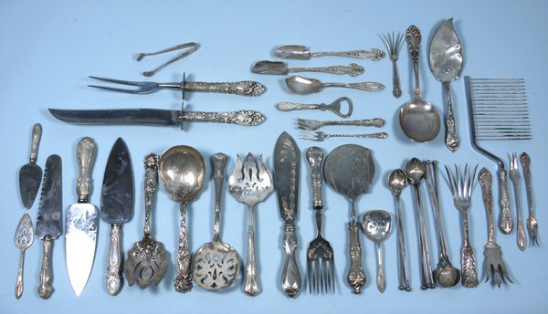 Appraisal: Group of forty-one sterling silver pieces by various makers including